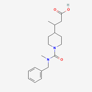 3-[1-[Benzyl(methyl)carbamoyl]piperidin-4-yl]butanoic acid