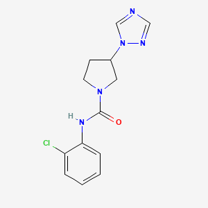 N-(2-chlorophenyl)-3-(1,2,4-triazol-1-yl)pyrrolidine-1-carboxamide