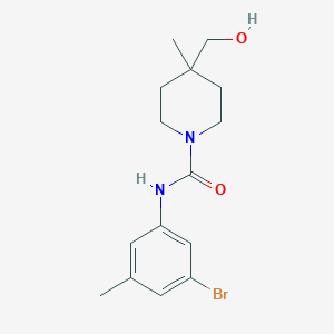 N-(3-bromo-5-methylphenyl)-4-(hydroxymethyl)-4-methylpiperidine-1-carboxamide