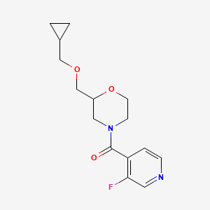 [2-(Cyclopropylmethoxymethyl)morpholin-4-yl]-(3-fluoropyridin-4-yl)methanone