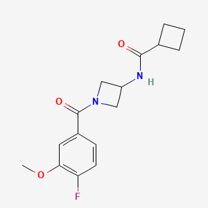 N-[1-(4-fluoro-3-methoxybenzoyl)azetidin-3-yl]cyclobutanecarboxamide