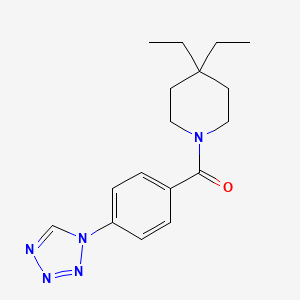 (4,4-Diethylpiperidin-1-yl)-[4-(tetrazol-1-yl)phenyl]methanone