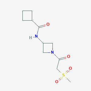 N-[1-(2-methylsulfonylacetyl)azetidin-3-yl]cyclobutanecarboxamide