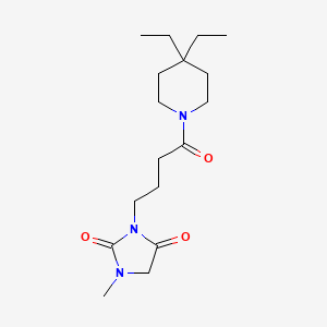 3-[4-(4,4-Diethylpiperidin-1-yl)-4-oxobutyl]-1-methylimidazolidine-2,4-dione