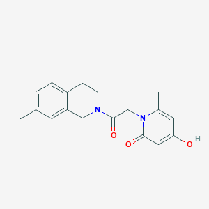 1-[2-(5,7-dimethyl-3,4-dihydro-1H-isoquinolin-2-yl)-2-oxoethyl]-4-hydroxy-6-methylpyridin-2-one