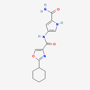 N-(5-carbamoyl-1H-pyrrol-3-yl)-2-cyclohexyl-1,3-oxazole-4-carboxamide