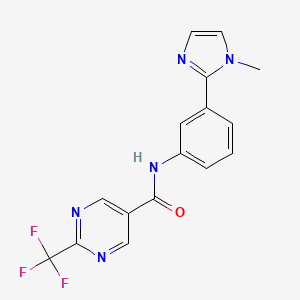 N-[3-(1-methylimidazol-2-yl)phenyl]-2-(trifluoromethyl)pyrimidine-5-carboxamide