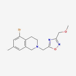 5-[(5-bromo-7-methyl-3,4-dihydro-1H-isoquinolin-2-yl)methyl]-3-(methoxymethyl)-1,2,4-oxadiazole