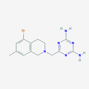 6-[(5-bromo-7-methyl-3,4-dihydro-1H-isoquinolin-2-yl)methyl]-1,3,5-triazine-2,4-diamine