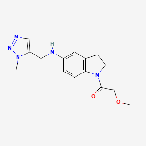 2-Methoxy-1-[5-[(3-methyltriazol-4-yl)methylamino]-2,3-dihydroindol-1-yl]ethanone