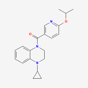 (4-Cyclopropyl-2,3-dihydroquinoxalin-1-yl)-(6-propan-2-yloxypyridin-3-yl)methanone