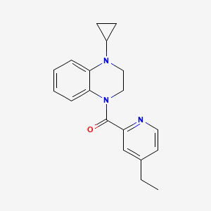 (4-Cyclopropyl-2,3-dihydroquinoxalin-1-yl)-(4-ethylpyridin-2-yl)methanone