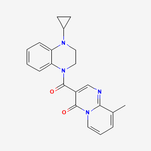 3-(4-Cyclopropyl-2,3-dihydroquinoxaline-1-carbonyl)-9-methylpyrido[1,2-a]pyrimidin-4-one