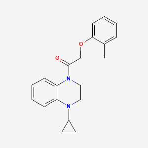 1-(4-Cyclopropyl-2,3-dihydroquinoxalin-1-yl)-2-(2-methylphenoxy)ethanone