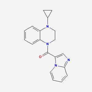 (4-Cyclopropyl-2,3-dihydroquinoxalin-1-yl)-imidazo[1,2-a]pyridin-3-ylmethanone