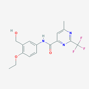 N-[4-ethoxy-3-(hydroxymethyl)phenyl]-6-methyl-2-(trifluoromethyl)pyrimidine-4-carboxamide