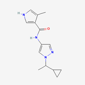 N-[1-(1-cyclopropylethyl)pyrazol-4-yl]-4-methyl-1H-pyrrole-3-carboxamide