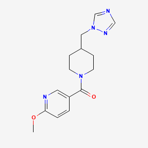 (6-Methoxypyridin-3-yl)-[4-(1,2,4-triazol-1-ylmethyl)piperidin-1-yl]methanone