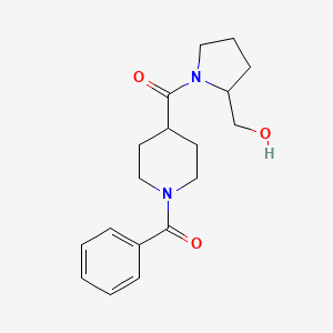 (1-Benzoylpiperidin-4-yl)-[2-(hydroxymethyl)pyrrolidin-1-yl]methanone