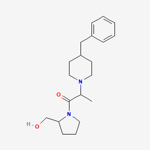 2-(4-Benzylpiperidin-1-yl)-1-[2-(hydroxymethyl)pyrrolidin-1-yl]propan-1-one