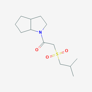 1-(3,3a,4,5,6,6a-hexahydro-2H-cyclopenta[b]pyrrol-1-yl)-2-(2-methylpropylsulfonyl)ethanone