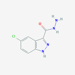 molecular formula C8H7ClN4O B072086 5-Chloro-1H-indazole-3-carboxylic acid hydrazide CAS No. 1203-97-0