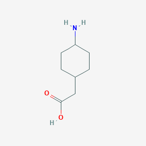 molecular formula C8H15NO2 B072098 2-(4-氨基环己基)乙酸 CAS No. 1197-54-2