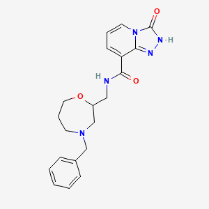 N-[(4-benzyl-1,4-oxazepan-2-yl)methyl]-3-oxo-2H-[1,2,4]triazolo[4,3-a]pyridine-8-carboxamide