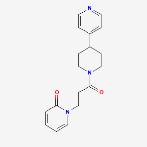 1-[3-Oxo-3-(4-pyridin-4-ylpiperidin-1-yl)propyl]pyridin-2-one