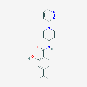 2-hydroxy-4-propan-2-yl-N-(1-pyridazin-3-ylpiperidin-4-yl)benzamide