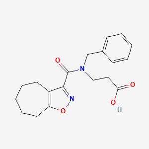 3-[benzyl(5,6,7,8-tetrahydro-4H-cyclohepta[d][1,2]oxazole-3-carbonyl)amino]propanoic acid