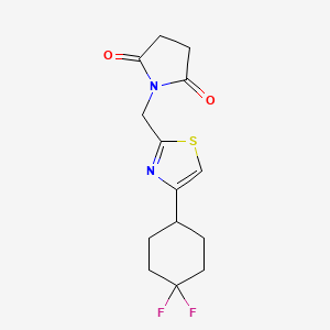 1-[[4-(4,4-Difluorocyclohexyl)-1,3-thiazol-2-yl]methyl]pyrrolidine-2,5-dione