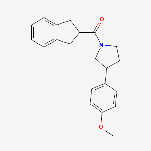 2,3-dihydro-1H-inden-2-yl-[3-(4-methoxyphenyl)pyrrolidin-1-yl]methanone