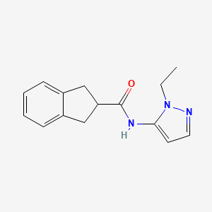 N-(2-ethylpyrazol-3-yl)-2,3-dihydro-1H-indene-2-carboxamide