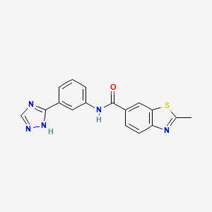 2-methyl-N-[3-(1H-1,2,4-triazol-5-yl)phenyl]-1,3-benzothiazole-6-carboxamide