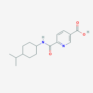 6-[(4-Propan-2-ylcyclohexyl)carbamoyl]pyridine-3-carboxylic acid