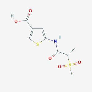 5-(2-Methylsulfonylpropanoylamino)thiophene-3-carboxylic acid