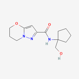 N-[1-(hydroxymethyl)cyclopentyl]-6,7-dihydro-5H-pyrazolo[5,1-b][1,3]oxazine-2-carboxamide