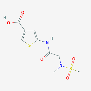 5-[[2-[Methyl(methylsulfonyl)amino]acetyl]amino]thiophene-3-carboxylic acid