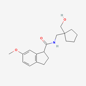 N-[[1-(hydroxymethyl)cyclopentyl]methyl]-6-methoxy-2,3-dihydro-1H-indene-1-carboxamide