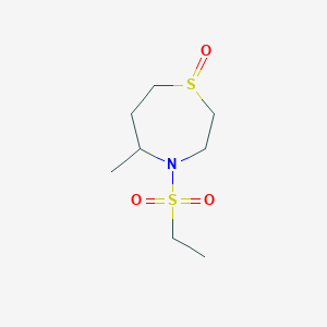 4-Ethylsulfonyl-5-methyl-1,4-thiazepane 1-oxide