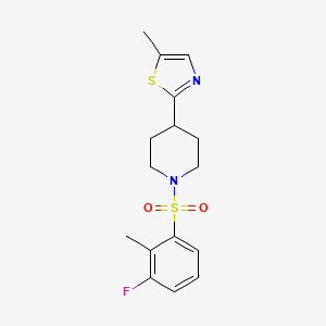 2-[1-(3-Fluoro-2-methylphenyl)sulfonylpiperidin-4-yl]-5-methyl-1,3-thiazole