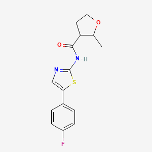 N-[5-(4-fluorophenyl)-1,3-thiazol-2-yl]-2-methyloxolane-3-carboxamide