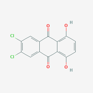 molecular formula C14H6Cl2O4 B072103 6,7-二氯-1,4-二羟基蒽醌 CAS No. 1225-15-6