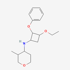 N-(3-ethoxy-2-phenoxycyclobutyl)-3-methyloxan-4-amine