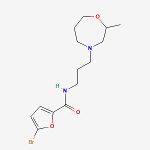 5-bromo-N-[3-(2-methyl-1,4-oxazepan-4-yl)propyl]furan-2-carboxamide