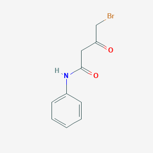 molecular formula C10H10BrNO2 B072104 4-Bromo-3-oxo-n-phenylbutanamide CAS No. 1205-74-9