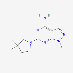 6-(3,3-Dimethylpyrrolidin-1-yl)-1-methylpyrazolo[3,4-d]pyrimidin-4-amine