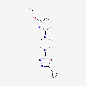 2-Cyclopropyl-5-[4-(6-ethoxypyridin-2-yl)piperazin-1-yl]-1,3,4-oxadiazole