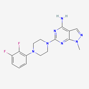 6-[4-(2,3-Difluorophenyl)piperazin-1-yl]-1-methylpyrazolo[3,4-d]pyrimidin-4-amine